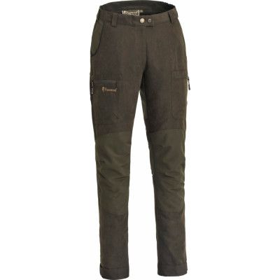Pinewood Women's Caribou Hunt Extreme Pants Suede Brown/Dark Olive