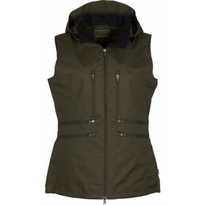 Pinewood Women's Dog Sports Windblocker Vest Moss Green