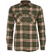 Pinewood Women's Douglas Shirt Dark Green/Red