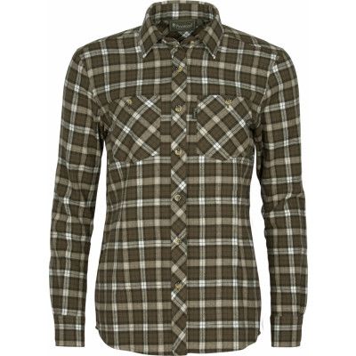 Pinewood Women's Felicia Shirt Dark Green/Off White
