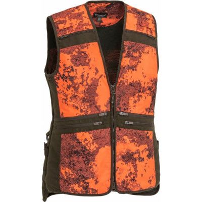 Pinewood Women's Furudal Hunter Pro Camou Vest Strata Blaze/Suede Brown