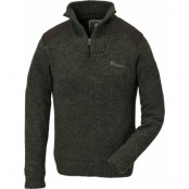 Pinewood Women's Hurricane Sweater Dark Green Melange
