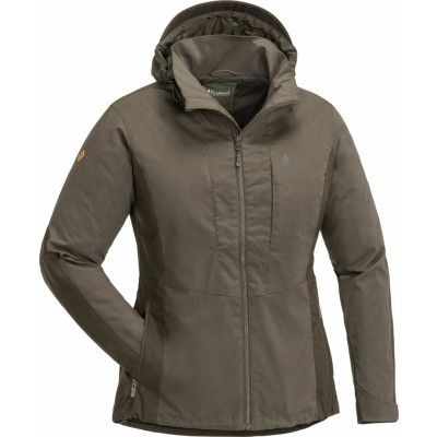 Pinewood Women's Tiveden TC-Stretch Jacket Dark Olive/Suade Brown