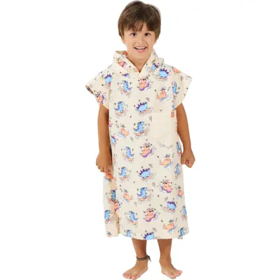 After Essentials Baby Poncho Dino Peach