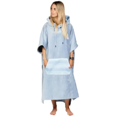After Essentials Poncho High-End Bleached Blue