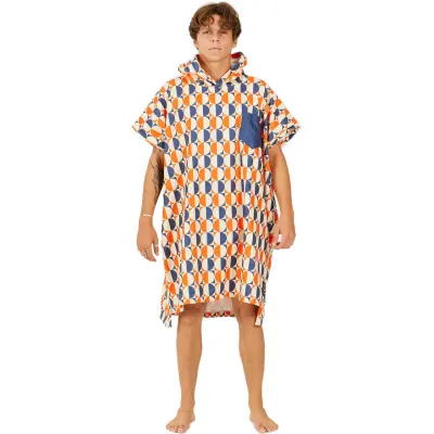 After Essentials Poncho Swim Club Vertigo Sun orange