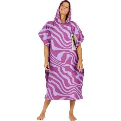 After Essentials Poncho Tech Pocket Crazy Waves