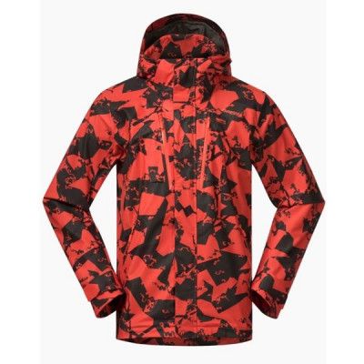 Bergans Hogna Camo V2 2L Jacket Be Seen Orange Cam