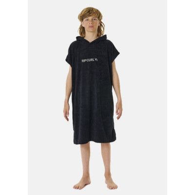 Brand Hooded Towel - Boy, Black/Grey, L,  Handdukar