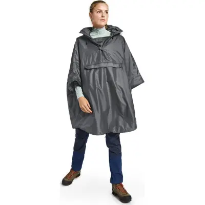 Helsport Pro Fjell Poncho Insulated Dark Shadow / Ruby Red