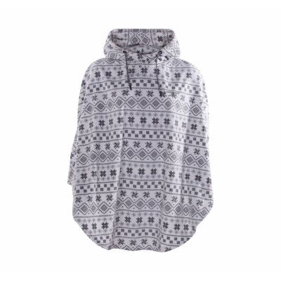 Idre Fleece Poncho W, White, Onesize,  Vårjackor