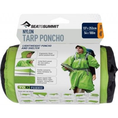 Sea To Summit Nylon Tarp Poncho Green