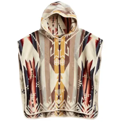 Pendleton Adult Jacquard Hooded Towel White Sands Tan