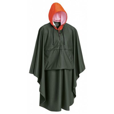 Poncho Pinewood Gustav - Grön/Orange