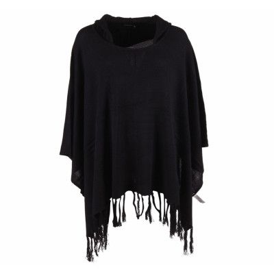 Price Febe Poncho, Black, Onesize,  Dam