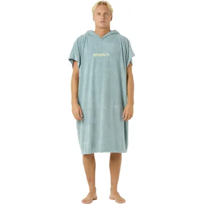Rip Curl Brand Hooded Poncho Blue Lagoon
