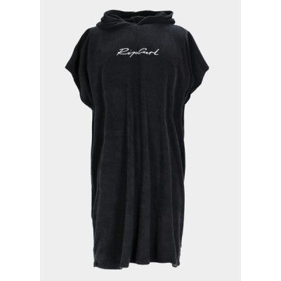 Script Hooded Towel, Black, One Size,  Rip Curl