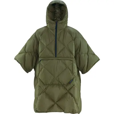 Therm-a-rest Honcho Poncho Down Dark Olive Dark Olive