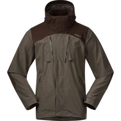Bergans Unisex Hogna V2 2L Jacket Green Mud/Dark Wood Brown
