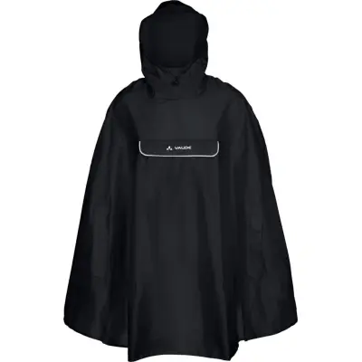 VAUDE Unisex Valdipino Rain Poncho Black