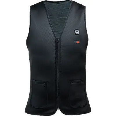 Avignon Heat Vest Thin V-Neck Powerbank Black