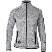 Avignon Heat Weaveguard Stickad Värmejacka Dam inkl Powerbank Gråmelerad