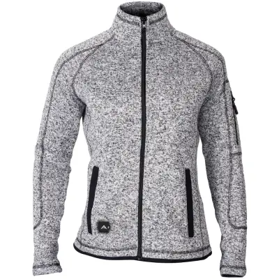 Avignon Heat Weaveguard Stickad Värmejacka Dam inkl Powerbank Gråmelerad