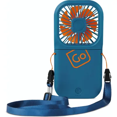 Go Travel Folding Fan Blue