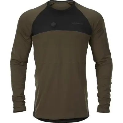 Härkila Heat L/S T-Shirt Willow Green/Black
