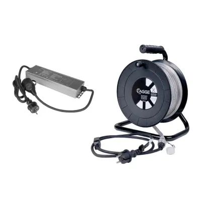 LED-list / Arbetsbelysning AGGE Lite 230V - 400 lm/m, 25 m - Rulle, 1 st + Emergency Powerbank