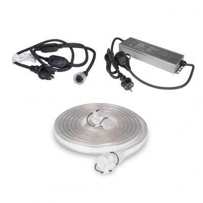 LED-list AGGE COB 230V - 1500 lm/m, 3 m, 1 st + Nätsladd + Powerbank