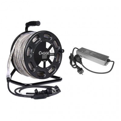 Reservströmkälla AGGE 230V Emergency Power Bank (UPS), Power Bank + LED-list AGGE 230V, 25m
