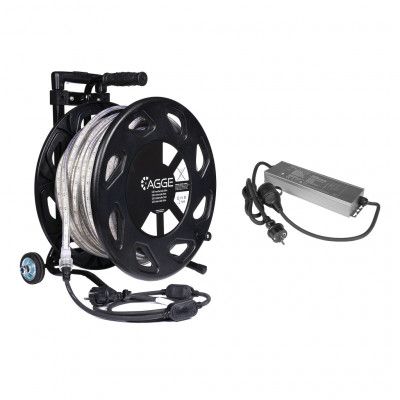 Reservströmkälla AGGE 230V Emergency Power Bank (UPS), Power Bank + LED-list AGGE 230V, 50m