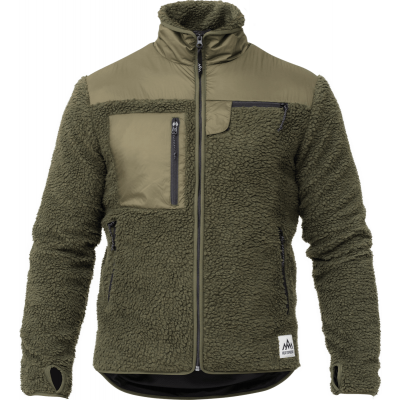 Heat Experience Unisex HeatX Heated Pile Fleece Olive Green