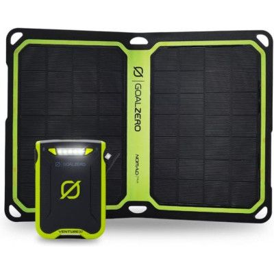 Venture 30 Power Bank + Nomad 7 Plus Solar Kit