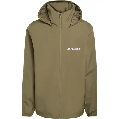 Adidas Men's Multi Essentials 2L Rain Jacket Olive Strata