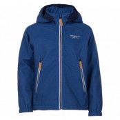 Bergen Softshell Jacket Jr, Blue Melange, 110, Swedemount Jackor