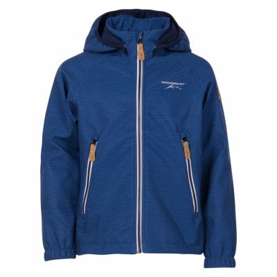 Bergen Softshell Jacket Jr, Blue Melange, 140,  Swedemount Jackor