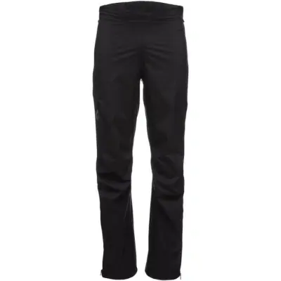 Black Diamond M's Stormline Stretch Full Zip Rain Pants Long Black