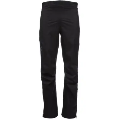 Black Diamond M's Stormline Stretch Full Zip Rain Pants Long Black