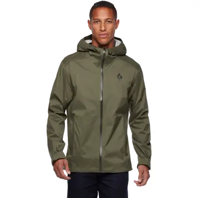 Black Diamond M's Stormline Stretch Rain Shell Tundra