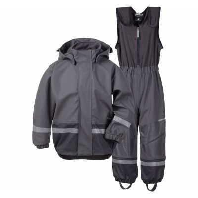 Boardman Kid's Set 4, Throne Grey, 140,  Set Regnjackor + Byxor
