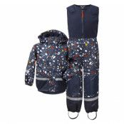 Boardman Pr Kd Set, Navy Terazzo, 120, Didriksons Regnkläder