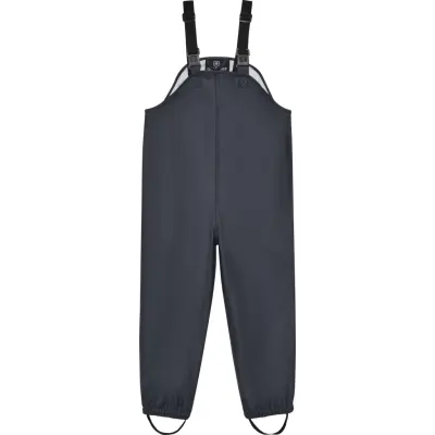 Color Kids Kids' Rain PU Pants Bib Ebony