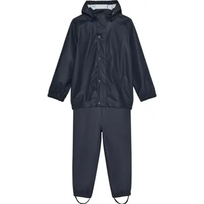 Color Kids Kids' Rainwear Pu Set Ebony