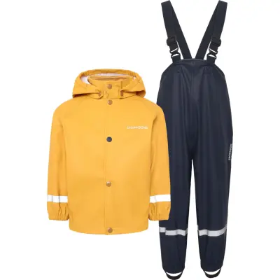 Didriksons Kids' Slaskeman Set 2 Dark Pollen