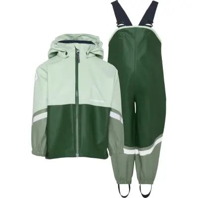 Didriksons Kids' Waterman Set 12 Pine Green