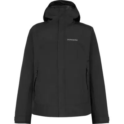 Didriksons Men's Grit Jacket 3 Solid Black