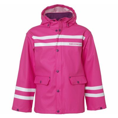 Drip Rain Jacket, Pink, 130,  Swedemount Jackor
