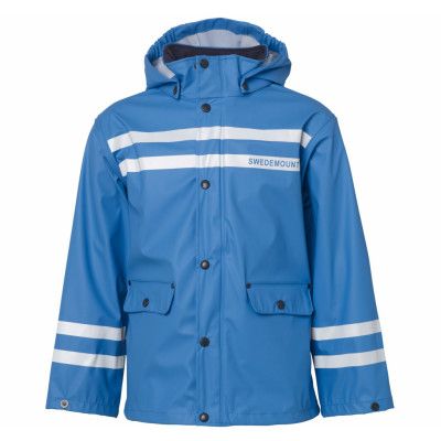 Drip Rain Jacket, Sea Blue, 140,  Swedemount Jackor